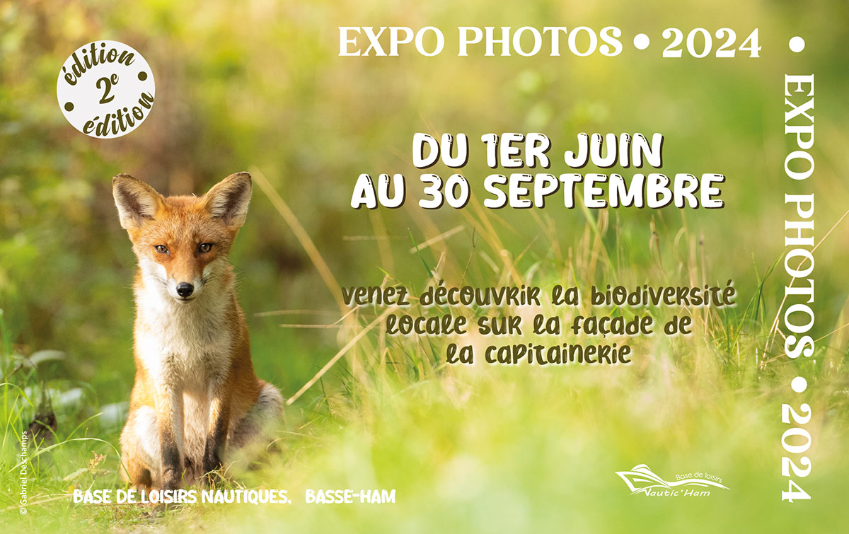 Exposition photos sur le thème de la nature, du 1 juin au 30 septembre 2024 à Nautic'Ham - Basse-Ham (Moselle)